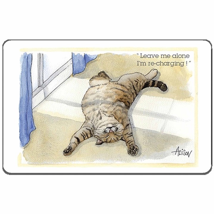 Alison's Animals Recharging Cat Magnet