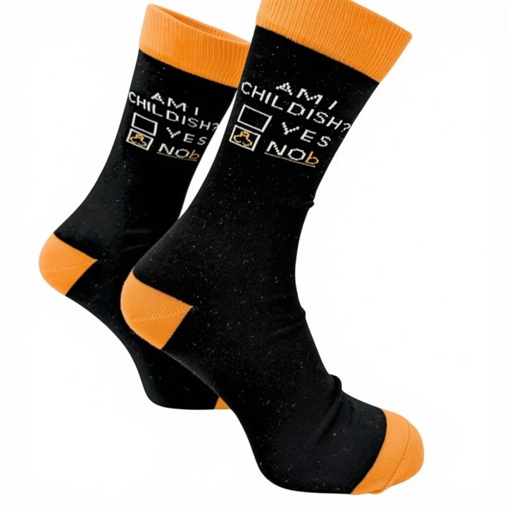 Am I Childish? Socks - Size 7 - 11