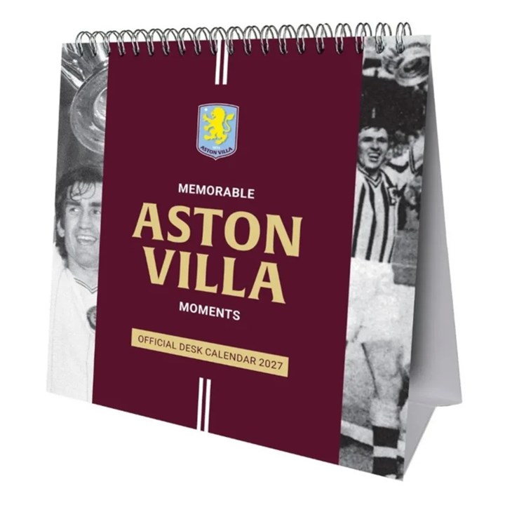 Aston Villa FC Easel Desk Calendar 2027