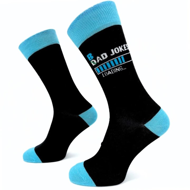 B/Dad Jokes Loading Socks - Size 7 - 11