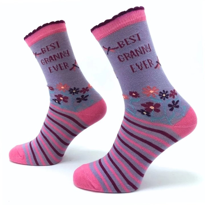 Best Granny Ever Socks - Size 4 - 8