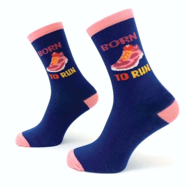 Born to Run Socks - Size 4 - 8