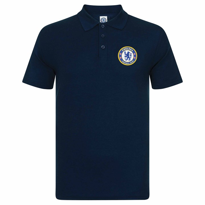 Chelsea FC Adult Navy Polo Shirt