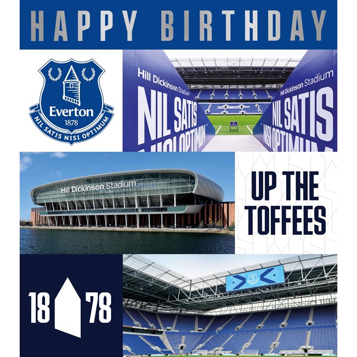 Everton FC Photo Birthday Card