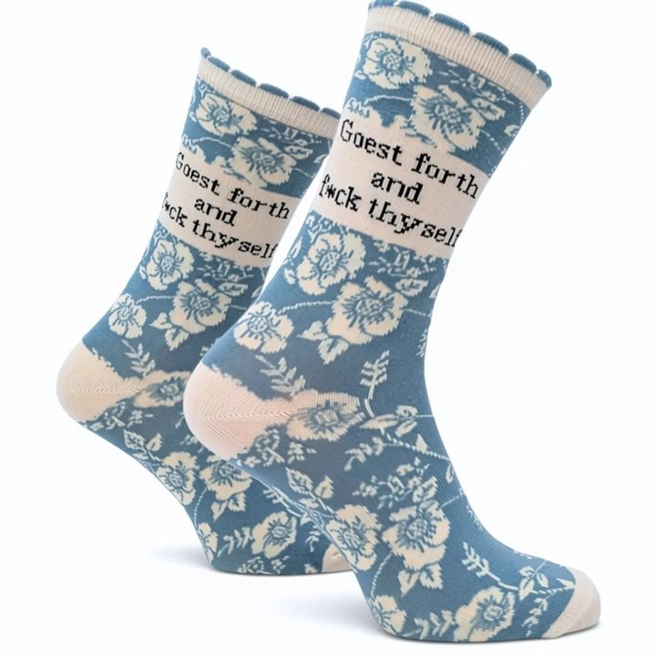Goest Forth and F*ck Thyself Socks - Size 4 - 8