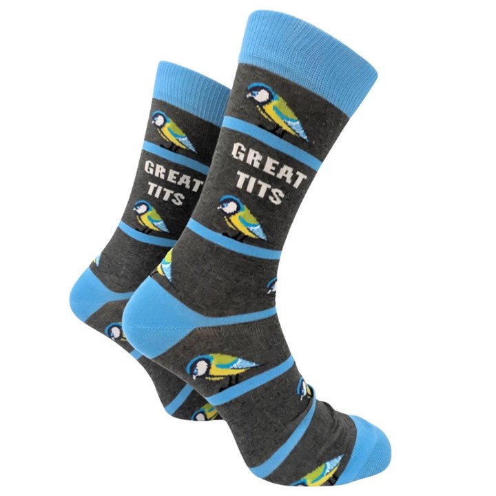 Great Tits Socks - Size 7 - 11