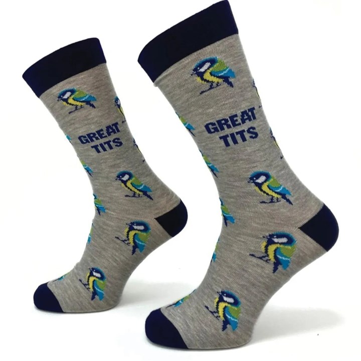 Great Tits Socks - Size 7 - 11