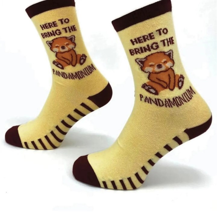 Here to Bring the Pandamonium Socks - Size 4 - 8