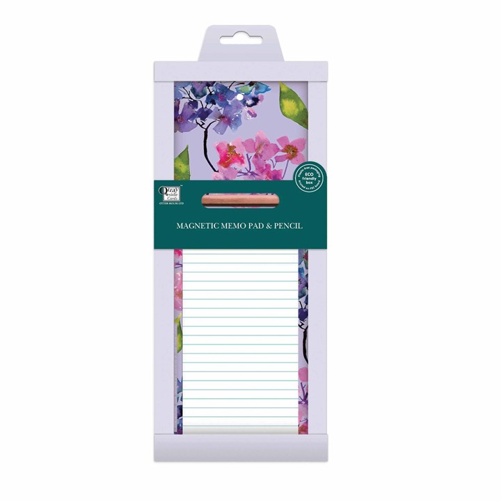 Hydrangeas Magnetic Memo Pad