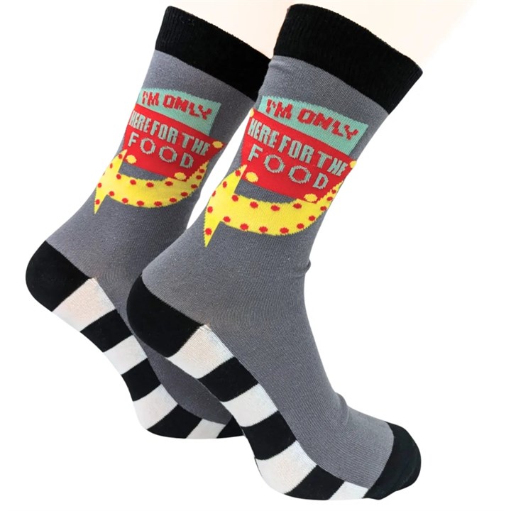 I'm Only Here For the Food Socks - Size 7 - 11