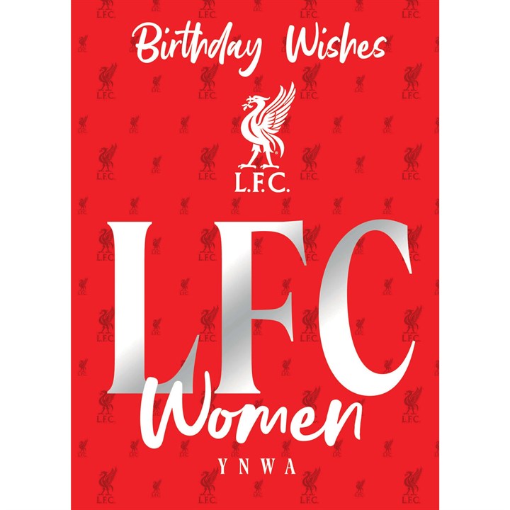 Liverpool FC Women Birthday Card