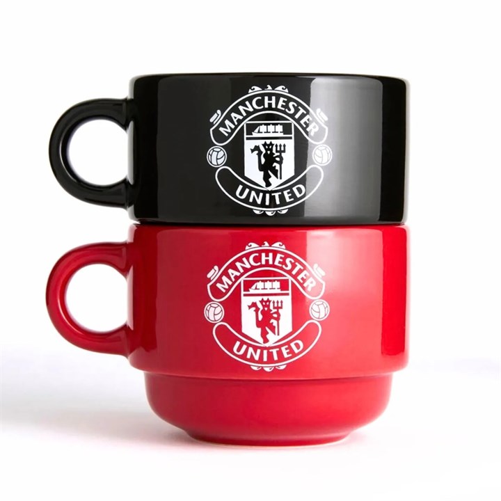 Manchester United FC Home & Away Stackable Mugs