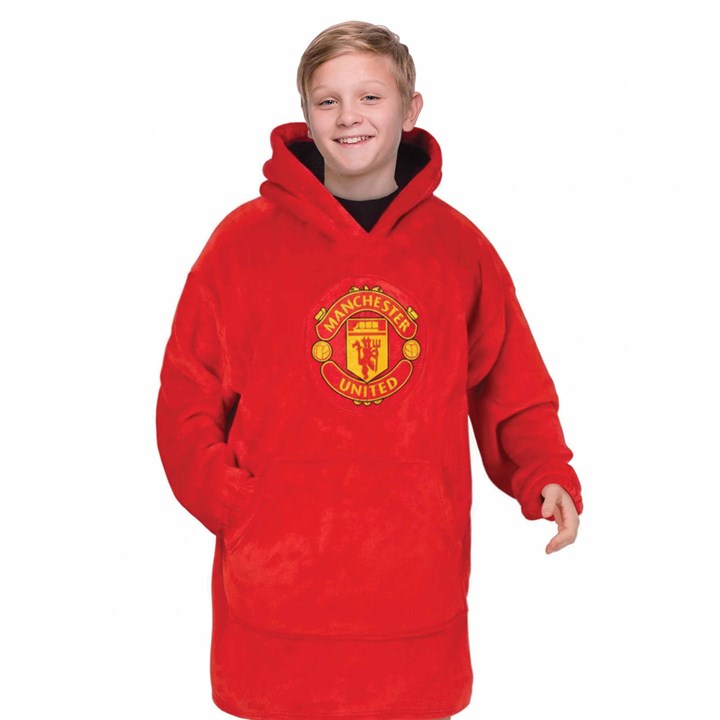 Manchester United FC Kids Oversized Hoodie 10 - 14 Years