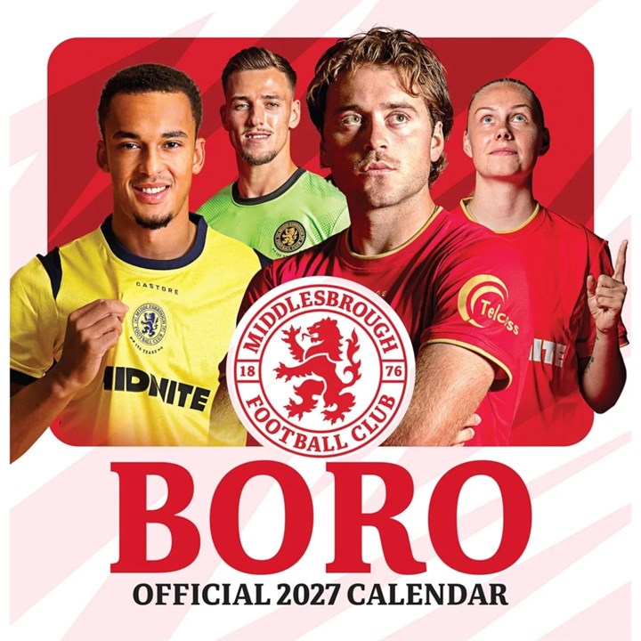 Middlesbrough FC Easel Desk Calendar 2027