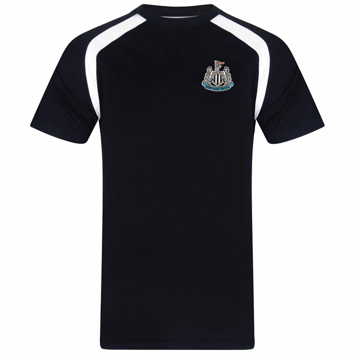 Newcastle United FC Boys Black T-Shirt 12 - 13 Years