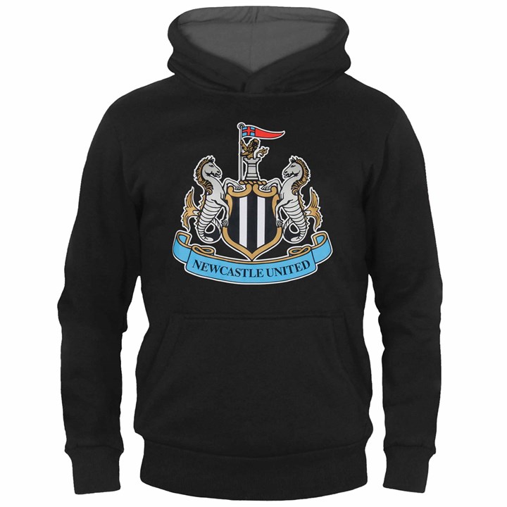 Newcastle United FC Kids Black Hoodie 6 - 7 Years
