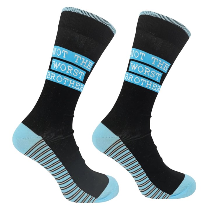 Not the Worst Brother Socks - Size 7 - 11