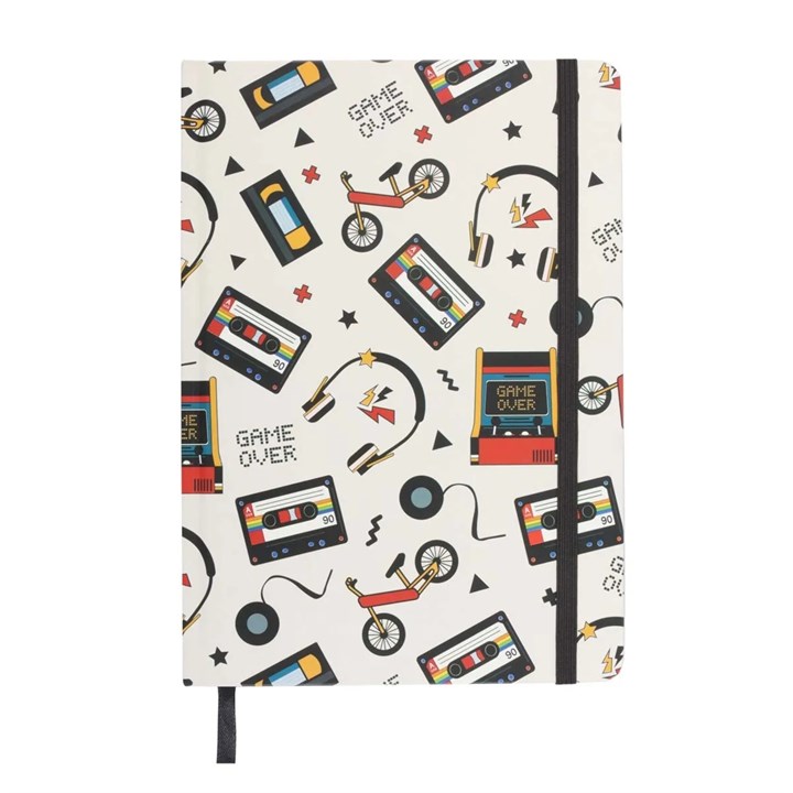 Retro 80's Print A5 Notebook