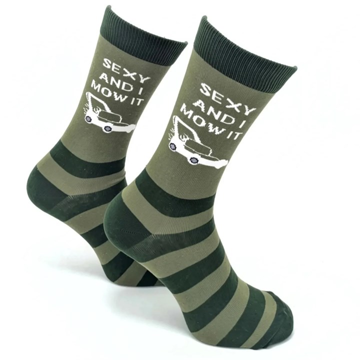 Sexy and I Mow It Socks - Size 7 - 11
