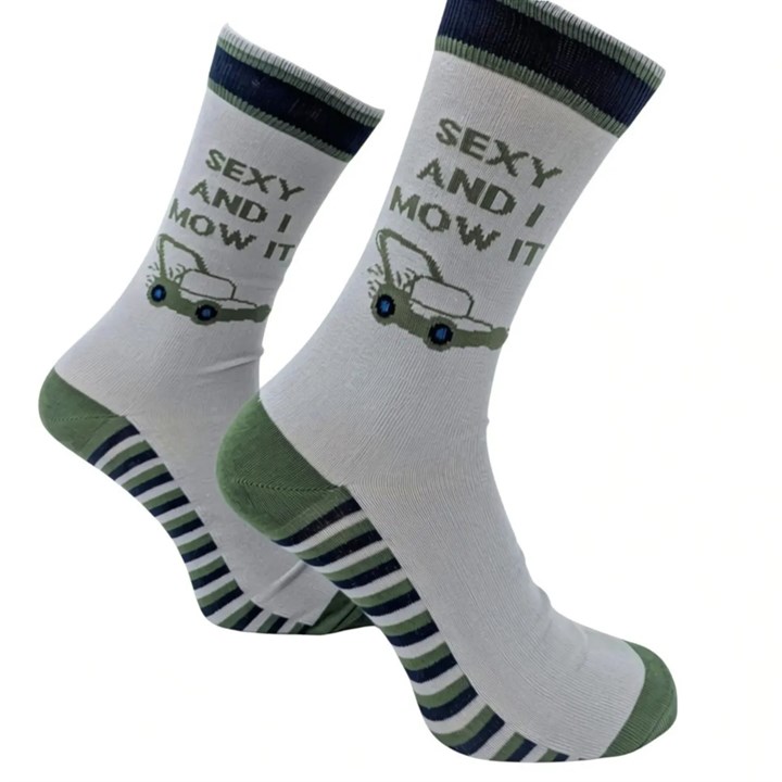 Sexy and I Mow It Socks - Size 7 - 11