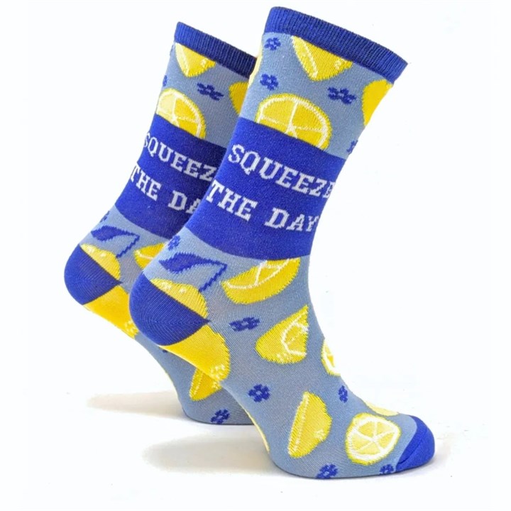 Squeeze the Day Socks - Size 4 - 8