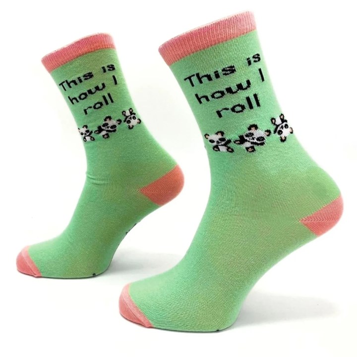 This Is How I Roll Panda Socks - Size 4 - 8