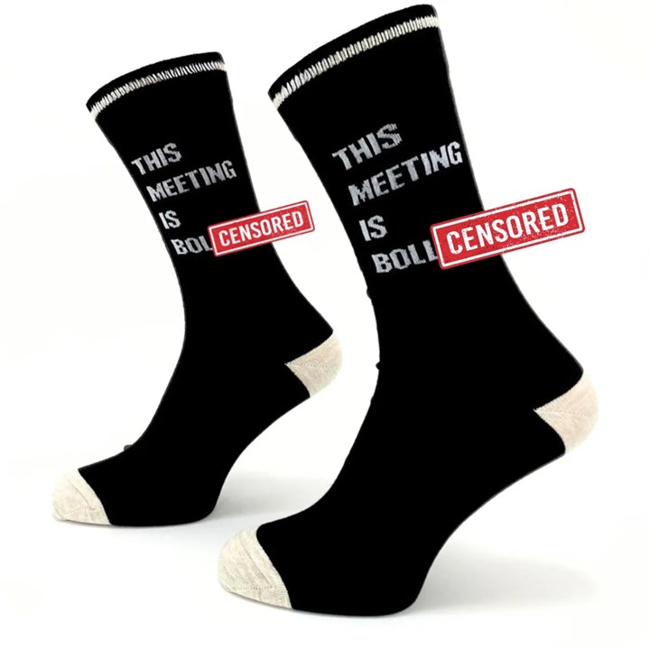 This Meeting is Boll*cks Socks - Size 7 - 11