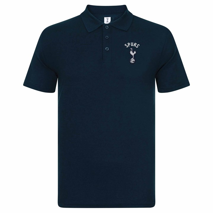 Tottenham Hotspur FC Adult Navy Polo T-Shirt Large