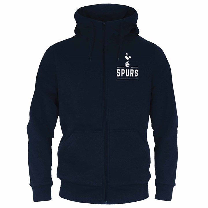 Tottenham Hotspur FC Adult Navy Zip Hoodie Large