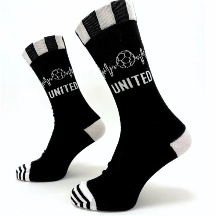 United Stripe Football Socks - Size 7 - 11