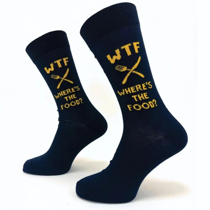 WTF?! Where's the Food? Socks - Size 7 - 11