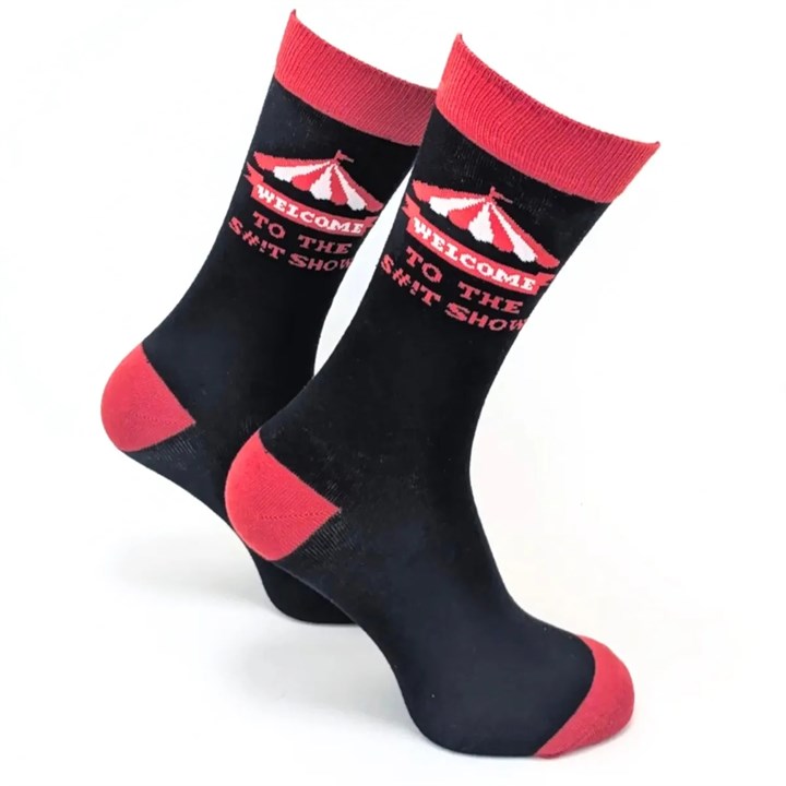 Welcome to the Sh*t Show Socks - Size 7 - 11