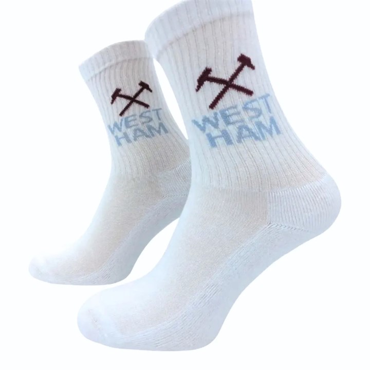 West Ham United FC 3 Pack Sports Socks - Size 8 - 11