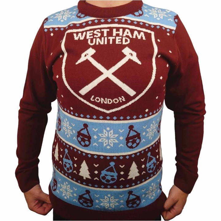West Ham United FC Christmas Jumper Large