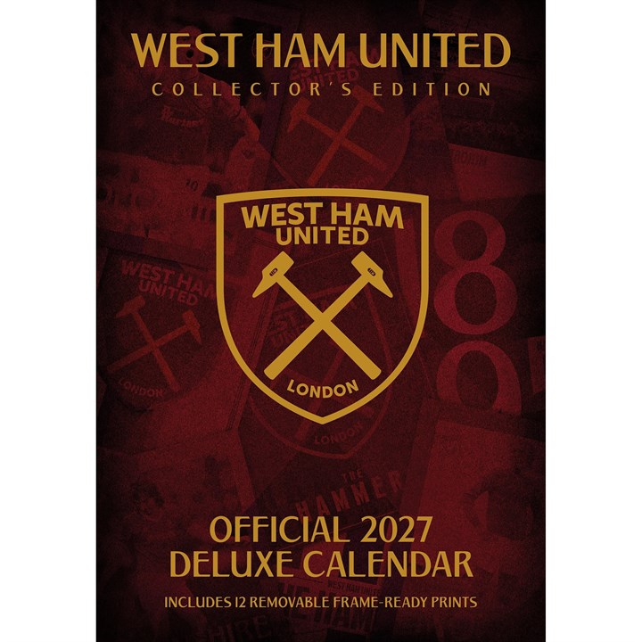 West Ham United FC Collector's Edition A3 Calendar 2027