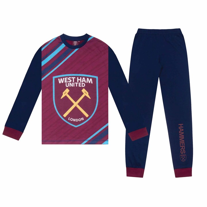 West Ham United FC Kids Long Pyjamas 7 - 8 Years