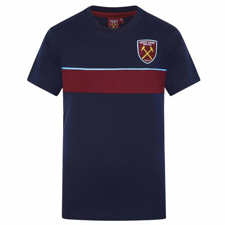 West Ham United FC Kids Navy T-Shirt 4 - 5 Years