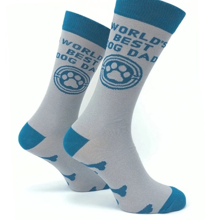 World's Best Dog Dad Socks - Size 7 - 11