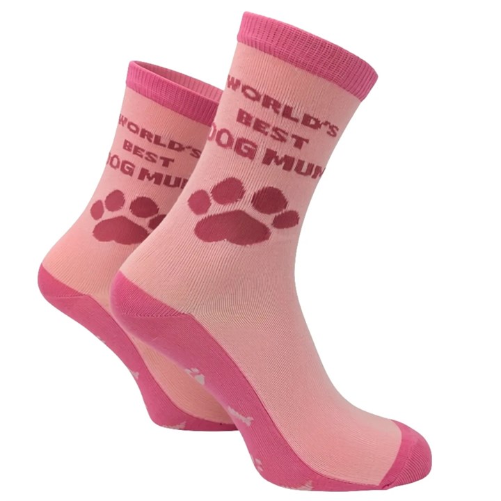World's Best Dog Mum Socks - Size 4 - 8