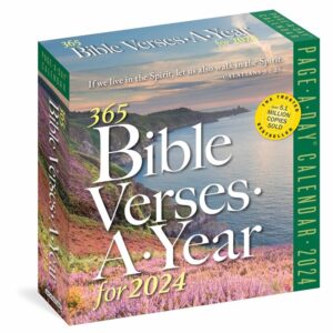365 Bible Verses A Year Desk Calendar 2024