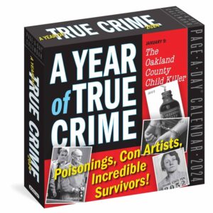 A Year of True Crime Desk Calendar 2024
