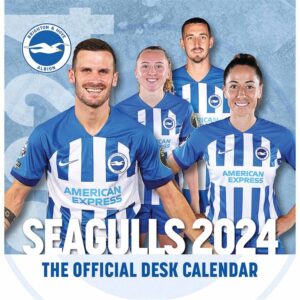 Brighton & Hove Albion FC Easel Desk Calendar 2024