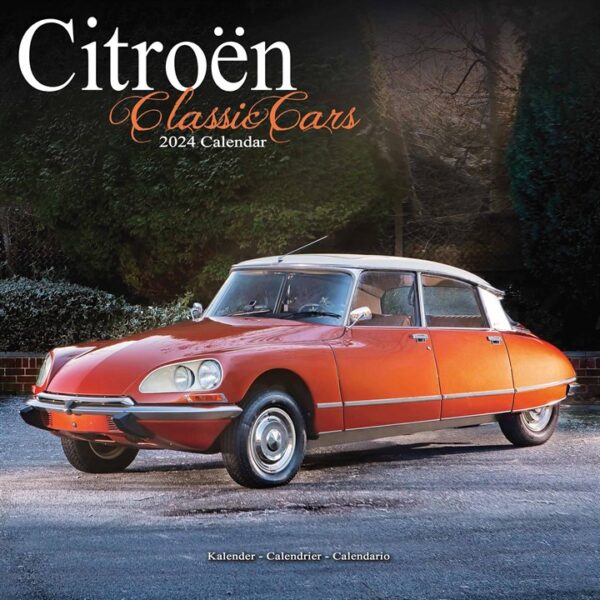 Citroen Classic Cars Calendar 2024