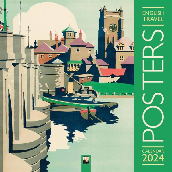 English Travel Posters Calendar 2024