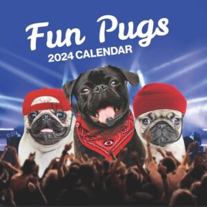 Fun Pugs Calendar 2024