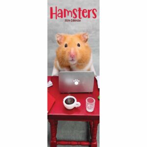 Hamsters Slim Calendar 2024