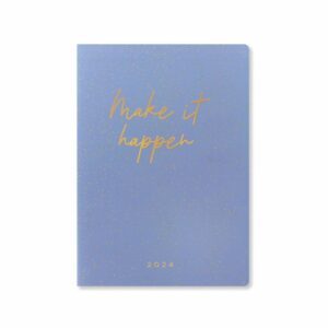 Make It Happen Blue A5 Diary 2024