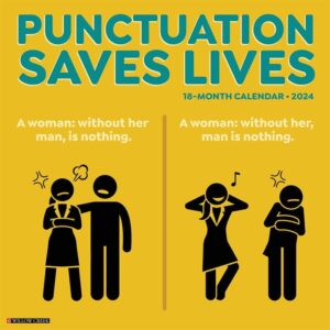 Punctuation Saves Lives Calendar 2024