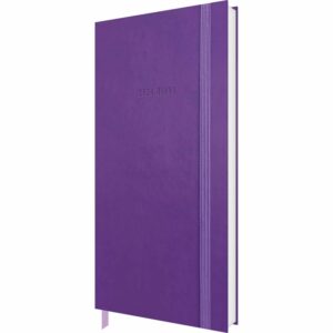 Purple Soft Touch Slim Diary 2024