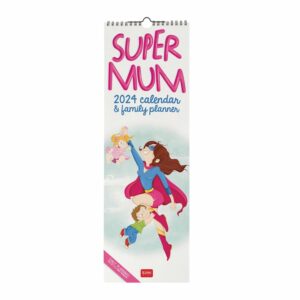Super Mum Deluxe Slim Family Planner 2024